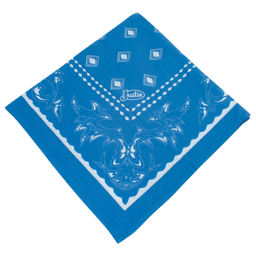 [1836552] JUSTIN BANDANA BLUE 1 DOZ SM