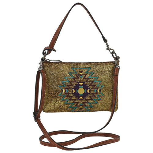 [23110687BRN] JUSTIN LADIES MINI SHOULDER BRN