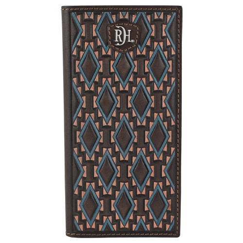 [23111876W14] RED DIRT HAT CO RODEO WALLET SOUTHWEST DIAMOND PATTERN