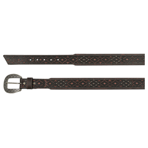 [23112BE7] RED DIRT HAT CO MENS TAPERED BELT TOOLING W/STUDS