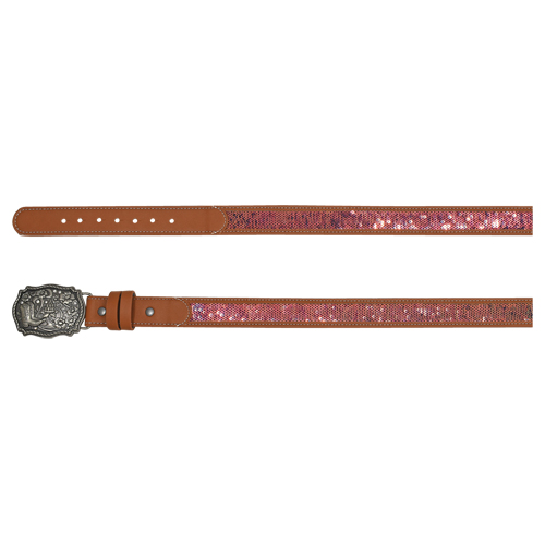 [23201BE8] CATCHFLY GIRLS BELT SPARKLING IRIDESCENT MICRO SEQUINS