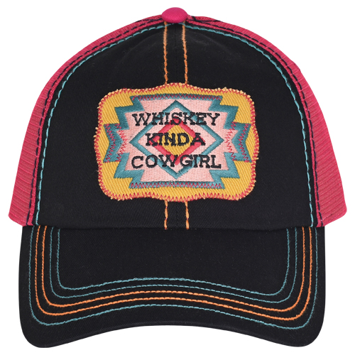 [23204HB1] CATCHFLY BASEBALL CAP WHISKEY KINDA COWGIRL