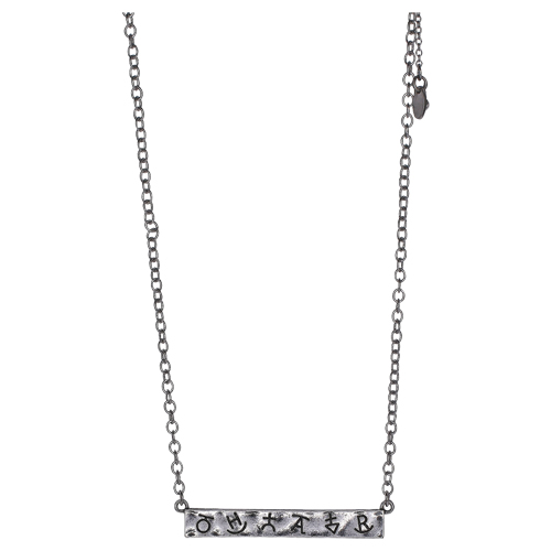 [23151NJ2] JUSTIN NECKLACE MULTI RANCH BRANDS BAR NECKLACE 16" + 2.5"EXT